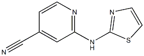 2-(1,3-thiazol-2-ylamino)isonicotinonitrile Structure