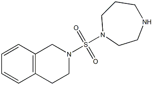 2-(1,4-diazepane-1-sulfonyl)-1,2,3,4-tetrahydroisoquinoline,,结构式