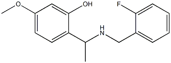 2-(1-{[(2-fluorophenyl)methyl]amino}ethyl)-5-methoxyphenol,,结构式