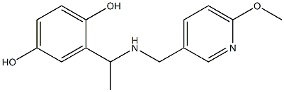 2-(1-{[(6-methoxypyridin-3-yl)methyl]amino}ethyl)benzene-1,4-diol Structure