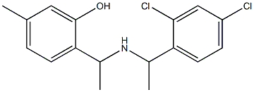 2-(1-{[1-(2,4-dichlorophenyl)ethyl]amino}ethyl)-5-methylphenol Structure