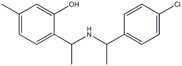 2-(1-{[1-(4-chlorophenyl)ethyl]amino}ethyl)-5-methylphenol