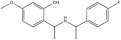 2-(1-{[1-(4-fluorophenyl)ethyl]amino}ethyl)-5-methoxyphenol