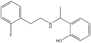 2-(1-{[2-(2-fluorophenyl)ethyl]amino}ethyl)phenol Structure