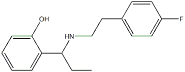 2-(1-{[2-(4-fluorophenyl)ethyl]amino}propyl)phenol Structure