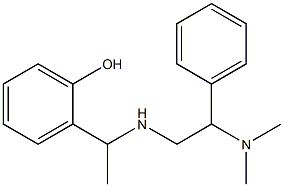 2-(1-{[2-(dimethylamino)-2-phenylethyl]amino}ethyl)phenol|