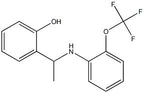 2-(1-{[2-(trifluoromethoxy)phenyl]amino}ethyl)phenol
