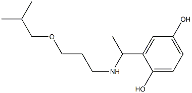  2-(1-{[3-(2-methylpropoxy)propyl]amino}ethyl)benzene-1,4-diol