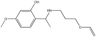 2-(1-{[3-(ethenyloxy)propyl]amino}ethyl)-5-methoxyphenol|