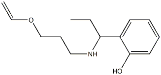 2-(1-{[3-(ethenyloxy)propyl]amino}propyl)phenol Structure