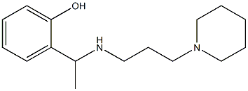 2-(1-{[3-(piperidin-1-yl)propyl]amino}ethyl)phenol,,结构式