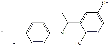 2-(1-{[4-(trifluoromethyl)phenyl]amino}ethyl)benzene-1,4-diol|