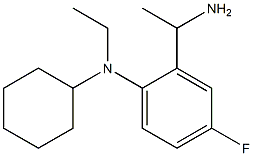 2-(1-aminoethyl)-N-cyclohexyl-N-ethyl-4-fluoroaniline Structure