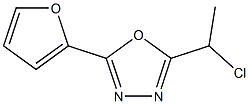 2-(1-chloroethyl)-5-(2-furyl)-1,3,4-oxadiazole Structure