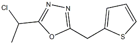 2-(1-chloroethyl)-5-(thien-2-ylmethyl)-1,3,4-oxadiazole Struktur