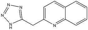 2-(1H-1,2,3,4-tetrazol-5-ylmethyl)quinoline Struktur