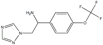 2-(1H-1,2,4-triazol-1-yl)-1-[4-(trifluoromethoxy)phenyl]ethan-1-amine Structure