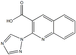 2-(1H-1,2,4-triazol-1-yl)quinoline-3-carboxylic acid Struktur