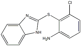 2-(1H-1,3-benzodiazol-2-ylsulfanyl)-3-chloroaniline Structure