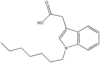 2-(1-heptyl-1H-indol-3-yl)acetic acid|
