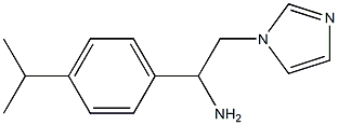 2-(1H-imidazol-1-yl)-1-[4-(propan-2-yl)phenyl]ethan-1-amine,,结构式