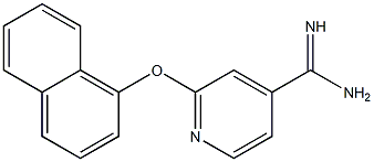 2-(1-naphthyloxy)pyridine-4-carboximidamide Structure