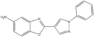  2-(1-phenyl-1H-pyrazol-4-yl)-1,3-benzoxazol-5-amine