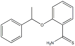 2-(1-phenylethoxy)benzene-1-carbothioamide Struktur