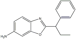 2-(1-phenylpropyl)-1,3-benzoxazol-6-amine Struktur