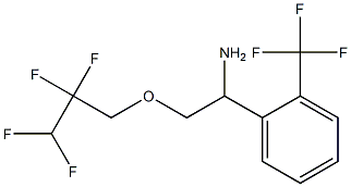 2-(2,2,3,3-tetrafluoropropoxy)-1-[2-(trifluoromethyl)phenyl]ethan-1-amine Structure