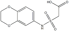 2-(2,3-dihydro-1,4-benzodioxin-6-ylsulfamoyl)acetic acid Struktur