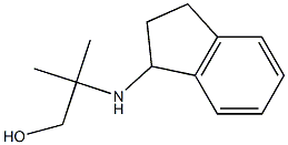 2-(2,3-dihydro-1H-inden-1-ylamino)-2-methylpropan-1-ol Structure