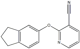 2-(2,3-dihydro-1H-inden-5-yloxy)pyridine-3-carbonitrile