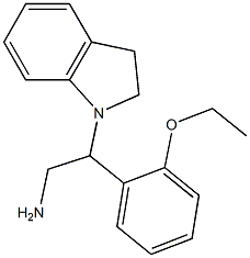 2-(2,3-dihydro-1H-indol-1-yl)-2-(2-ethoxyphenyl)ethanamine Structure