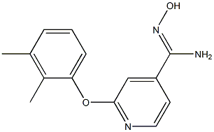 2-(2,3-dimethylphenoxy)-N'-hydroxypyridine-4-carboximidamide,,结构式