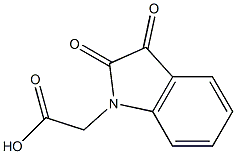 2-(2,3-dioxo-2,3-dihydro-1H-indol-1-yl)acetic acid 结构式