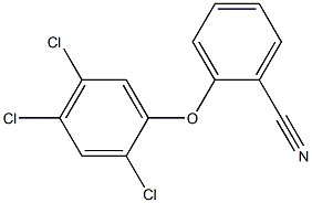 2-(2,4,5-trichlorophenoxy)benzonitrile Structure