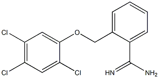 2-(2,4,5-trichlorophenoxymethyl)benzene-1-carboximidamide,,结构式