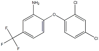 2-(2,4-dichlorophenoxy)-5-(trifluoromethyl)aniline Structure