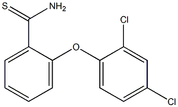 2-(2,4-dichlorophenoxy)benzene-1-carbothioamide Struktur