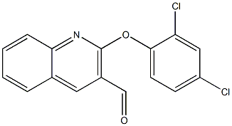 2-(2,4-dichlorophenoxy)quinoline-3-carbaldehyde,,结构式