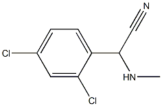 2-(2,4-dichlorophenyl)-2-(methylamino)acetonitrile,,结构式