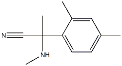 2-(2,4-dimethylphenyl)-2-(methylamino)propanenitrile Struktur