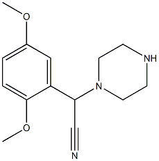 2-(2,5-dimethoxyphenyl)-2-(piperazin-1-yl)acetonitrile