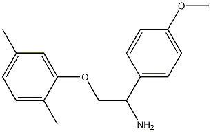 2-(2,5-dimethylphenoxy)-1-(4-methoxyphenyl)ethanamine 化学構造式