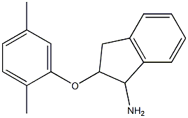 2-(2,5-dimethylphenoxy)-2,3-dihydro-1H-inden-1-ylamine,,结构式