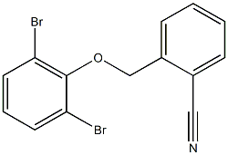 2-(2,6-dibromophenoxymethyl)benzonitrile 结构式