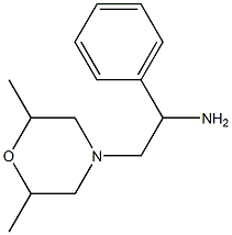 2-(2,6-dimethylmorpholin-4-yl)-1-phenylethanamine 结构式