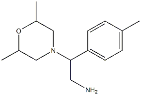 2-(2,6-dimethylmorpholin-4-yl)-2-(4-methylphenyl)ethanamine Struktur