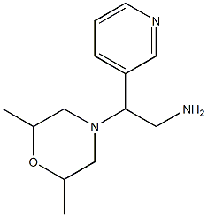 2-(2,6-dimethylmorpholin-4-yl)-2-pyridin-3-ylethanamine Structure